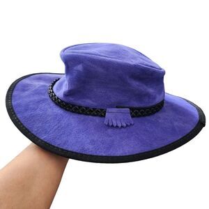 Zephyr Rancher Hat Adjustable Blue/purple Size Small